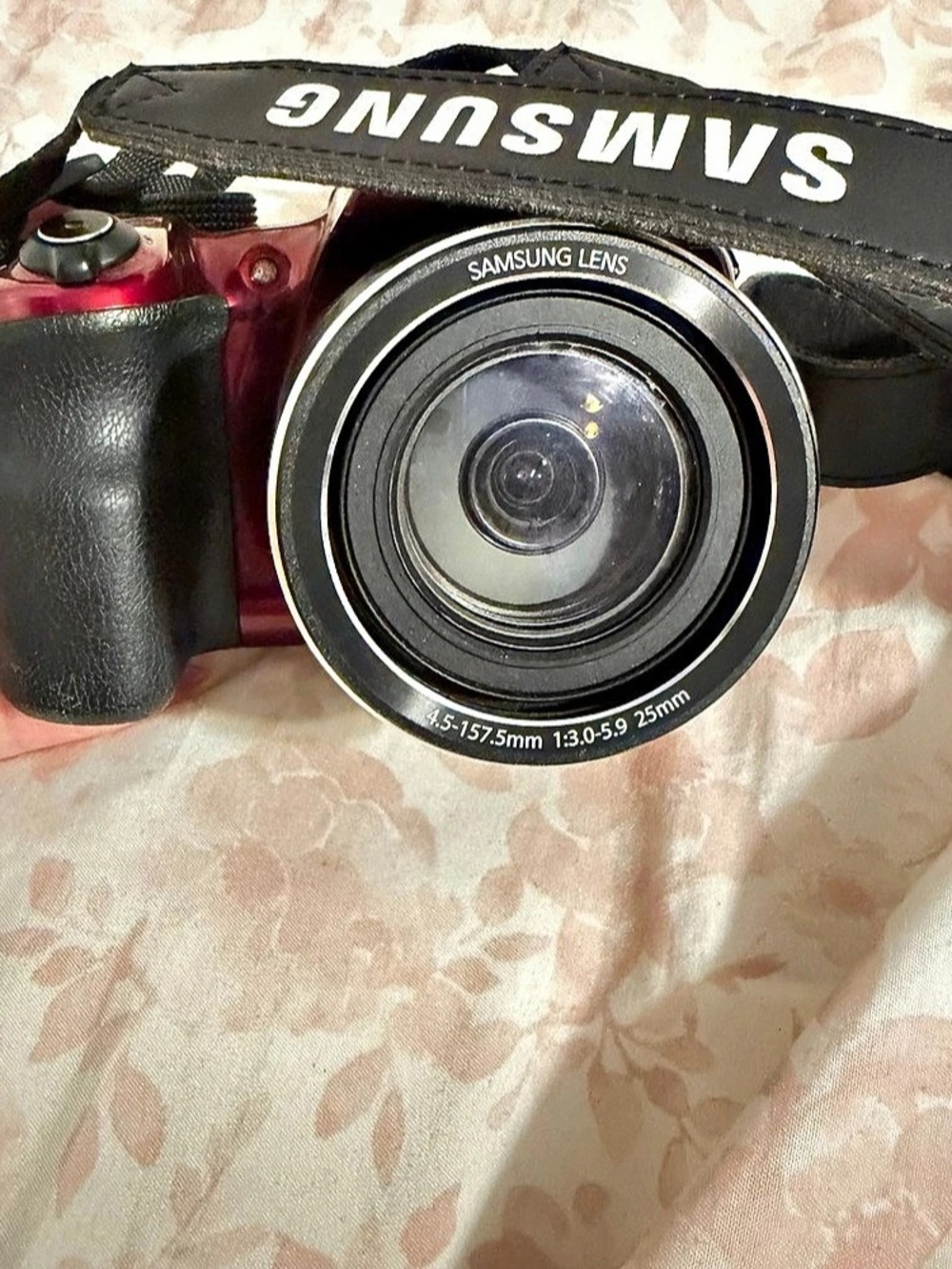Samsung WB2100 Digital Camera Red Black